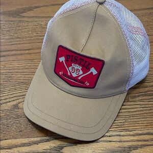Pistil Beige and Red Mesh Cap
